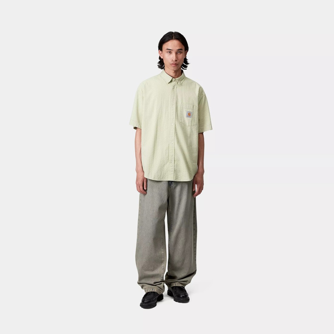 Landon Pant Blue / Leather Garment Dyed Carhartt WIP