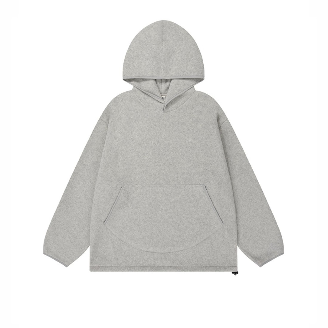 Sunrise Fleece Button Hoodie Melange White UNISEX Kappy Design