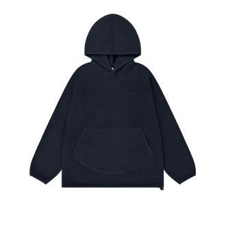 Sunrise Fleece Button Hoodie Navy UNISEX Kappy Design