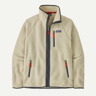 M's Retro Pile Fleece Jkt Pelican / Smolder Blue Patagonia