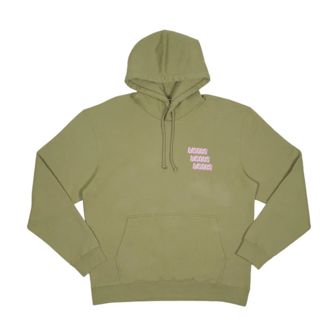Hoodie Bisous X3 Army Green Bisous Skateboards