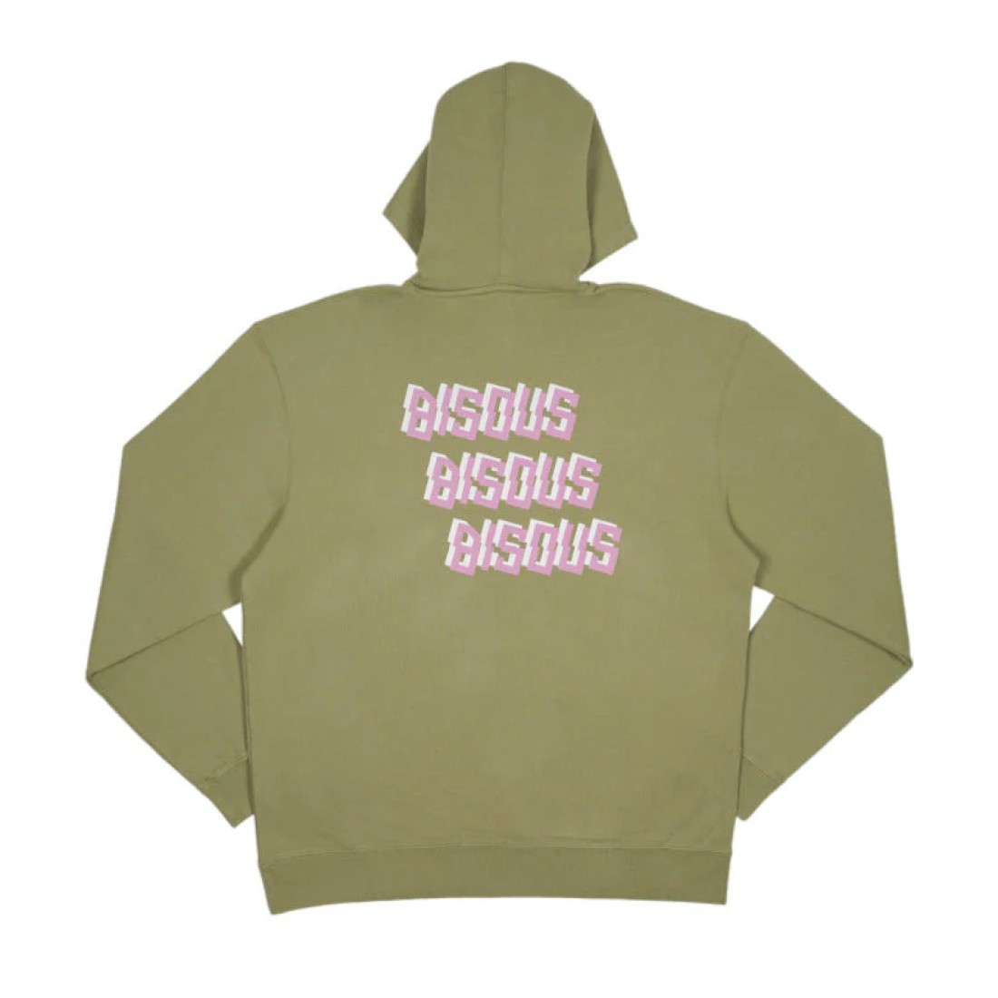 Hoodie Bisous X3 Army Green Bisous Skateboards