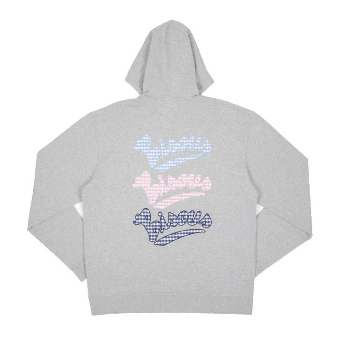 Hoodie Unisex Gianni Vichy Sport Grey Bisous Skateboards