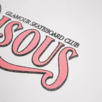 T-shirt Glamour Caviar White Bisous Skateboards
