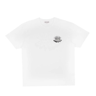 T-Shirt Lips White Bisous Skateboards