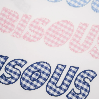 T-Shirt Sonics Vichy White Bisous Skateboards