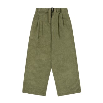 Pigment Two Tuck Wide Pants Khaki UNISEX Kappy Design