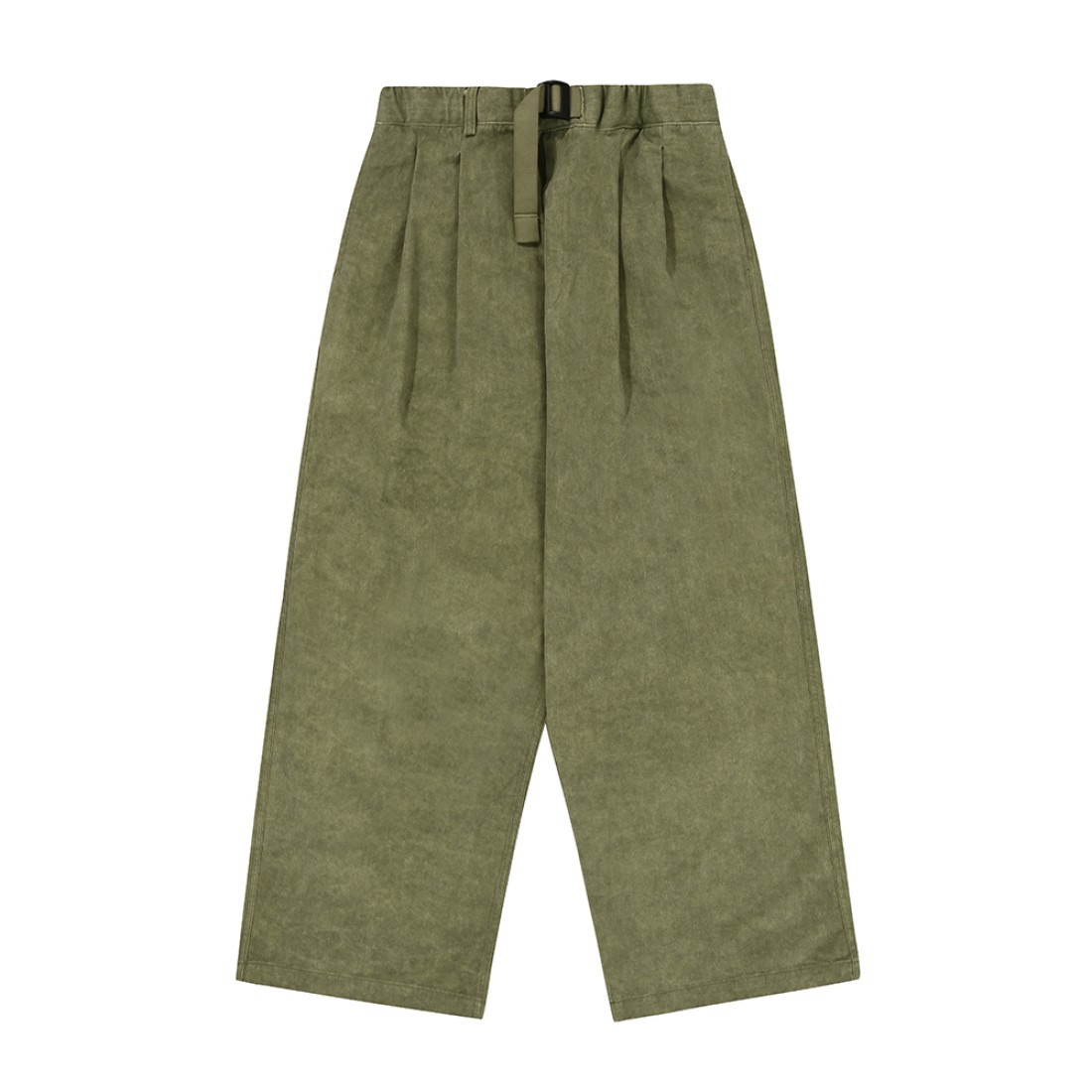 Pigment Two Tuck Wide Pants Khaki UNISEX Kappy Design