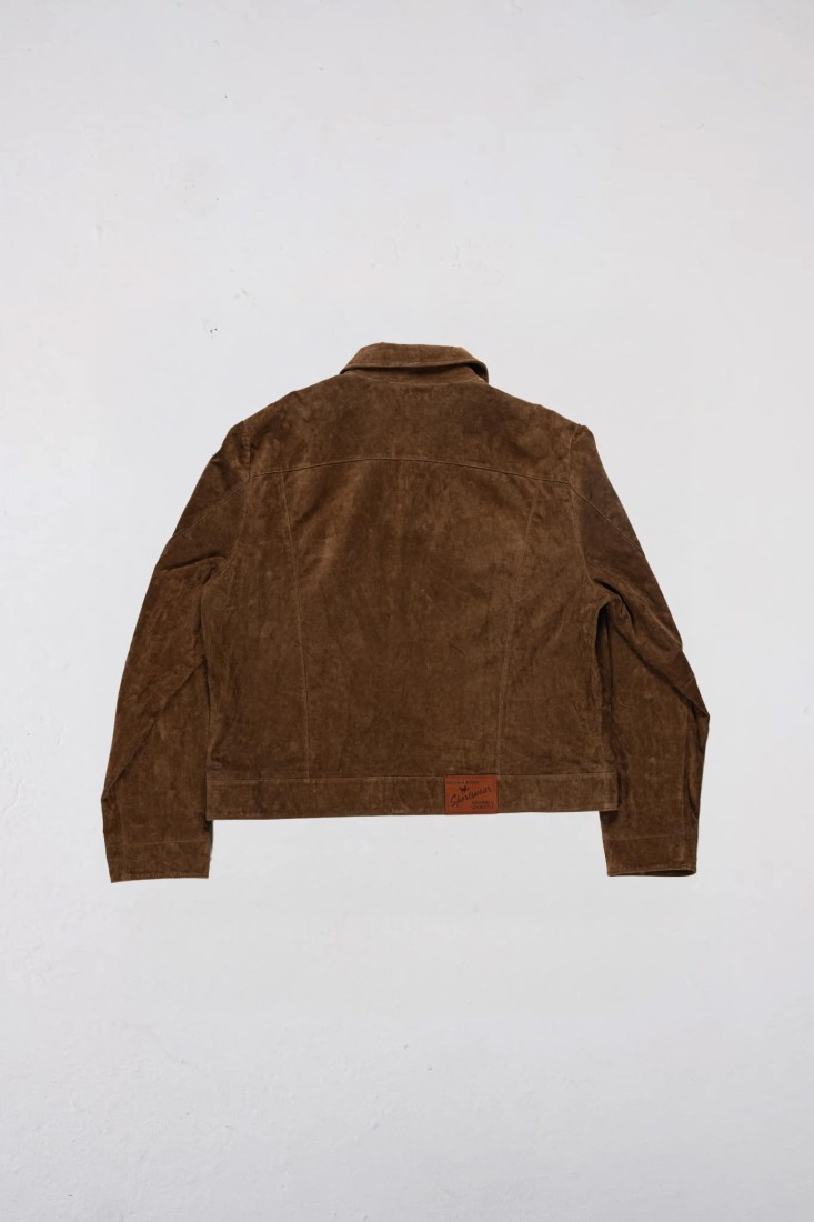 Premium Kombu Real Suede Jacket Brown Goodies Sportive