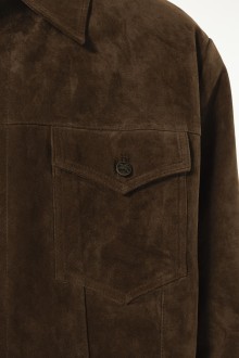 Premium Kombu Real Suede Jacket Brown Goodies Sportive