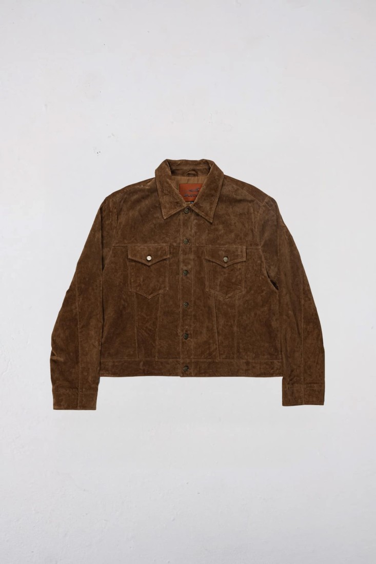 Premium Kombu Real Suede Jacket Brown Goodies Sportive