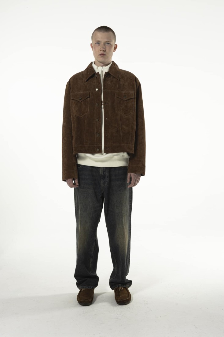 Premium Kombu Real Suede Jacket Brown Goodies Sportive