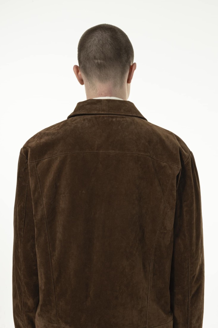 Premium Kombu Real Suede Jacket Brown Goodies Sportive