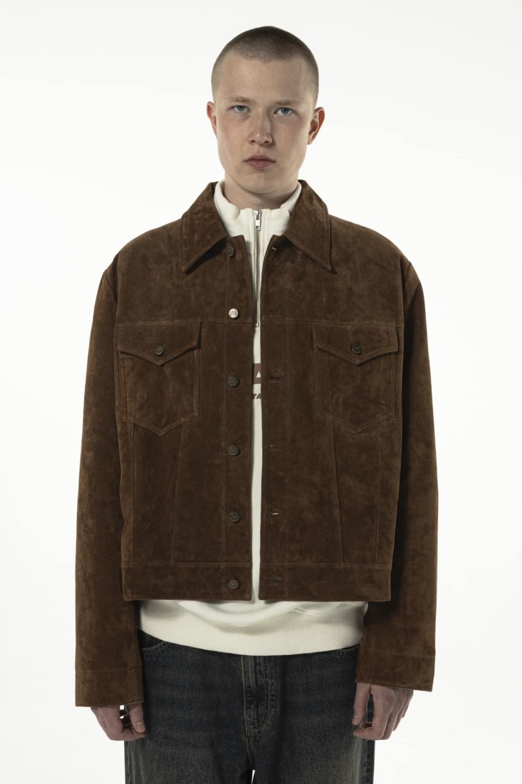 Premium Kombu Real Suede Jacket Brown Goodies Sportive