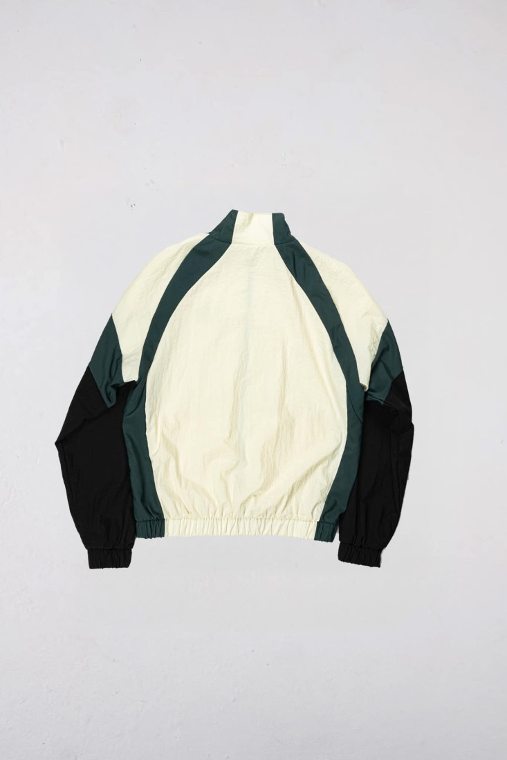 Pre-Internet Tracksuit Jacket Vert / Ecru / Noir Goodies Sportive