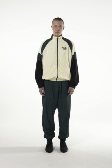 Pre-Internet Tracksuit Jacket Vert / Ecru / Noir Goodies Sportive