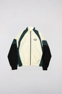 Pre-Internet Tracksuit Jacket Vert / Ecru / Noir Goodies Sportive