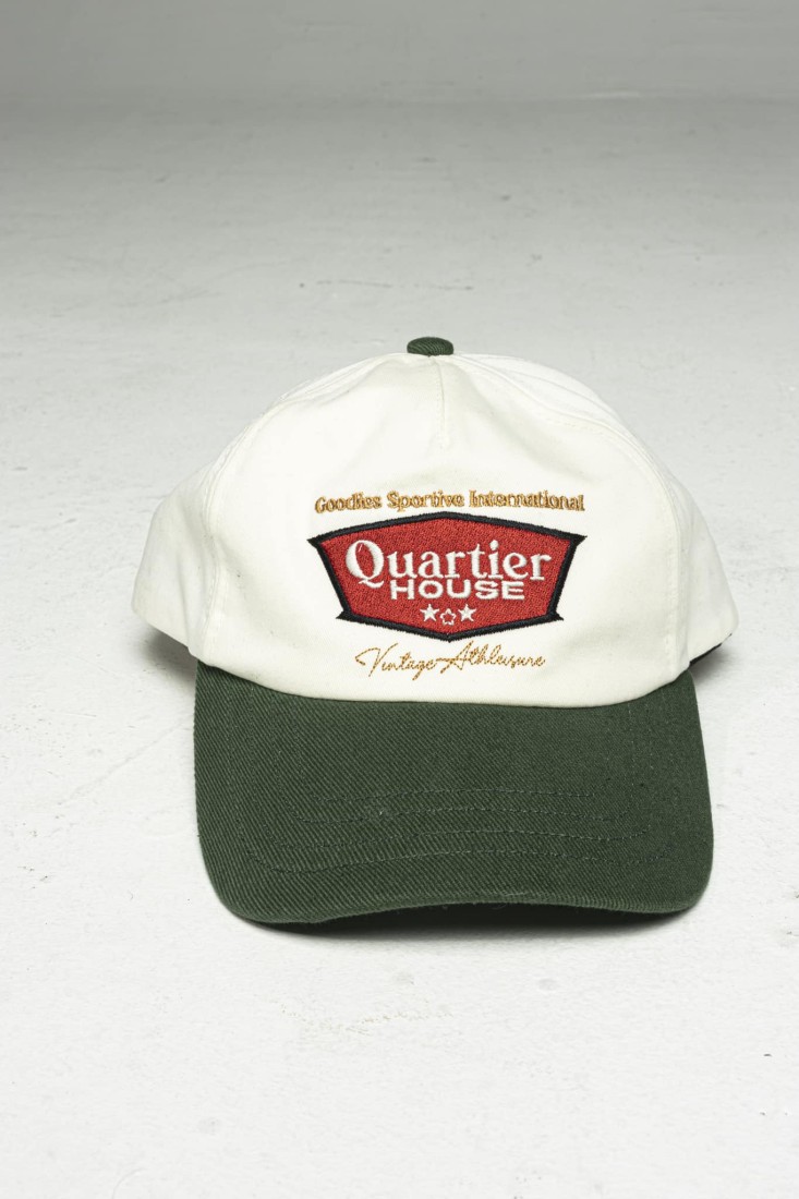 Quartier Parisien Cap Ecru / Green Goodies Sportive