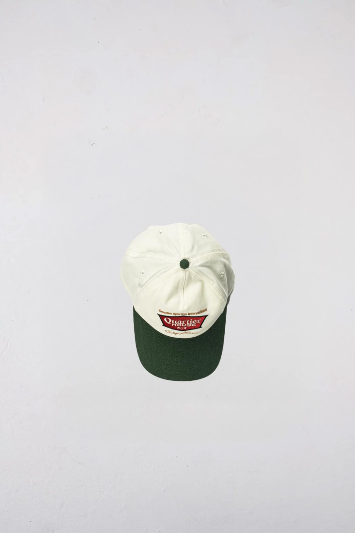 Quartier Parisien Cap Ecru / Green Goodies Sportive