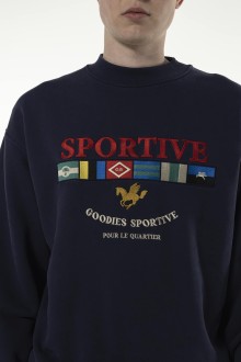 Legacy Flags Crewneck Navy Blue Goodies Sportive
