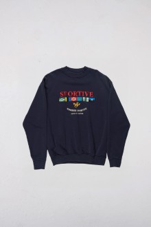 Legacy Flags Crewneck Navy Blue Goodies Sportive