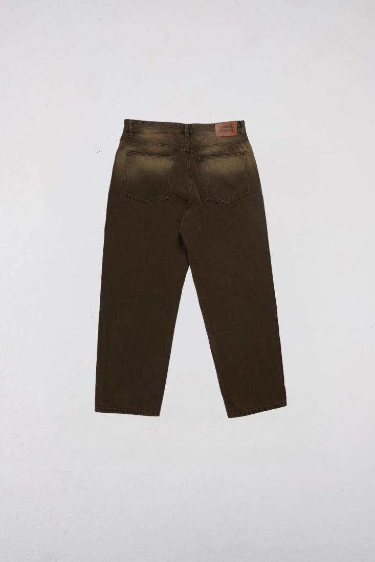 Tobacco Wide Leg Pants Brown Goodies Sportive