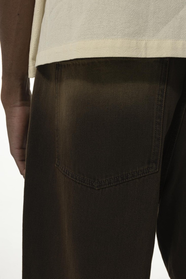 Tobacco Wide Leg Pants Brown Goodies Sportive