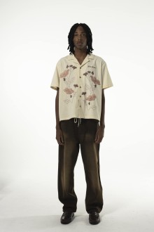 Tobacco Wide Leg Pants Brown Goodies Sportive
