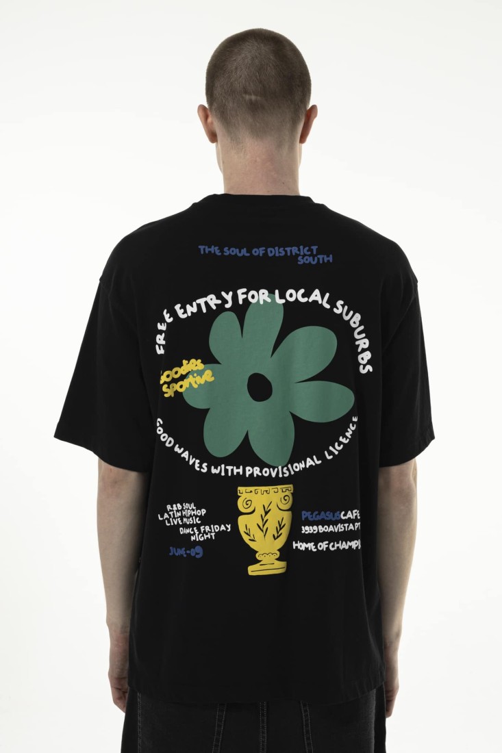 Local Suburbs Tee Black Goodies Sportive
