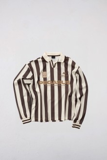 Cocoa Vintage Football Tee Chocolate Ecru Goodies Sportive