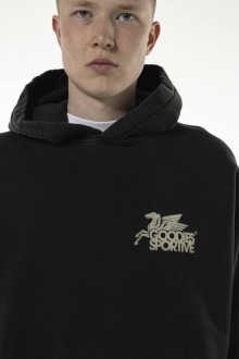 Vintage Black Pegasus Hoodie Black Goodies Sportive