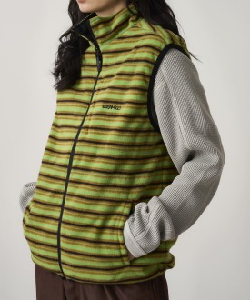 Gramicci Thermal Fleece Reversible Vest Chartreuse UNISEX Gramicci