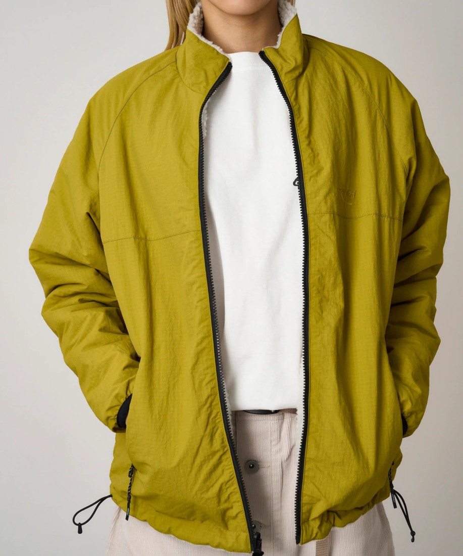 Gramicci Reversible Sherpa Jacket Natural / Chartreuse UNISEX Gramicci