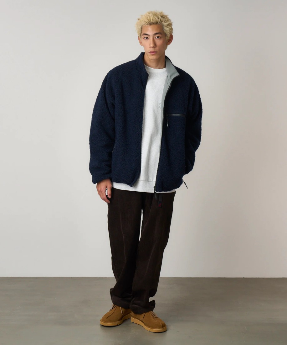Gramicci Reversible Sherpa Jacket Navy / Grey UNISEX Gramicci
