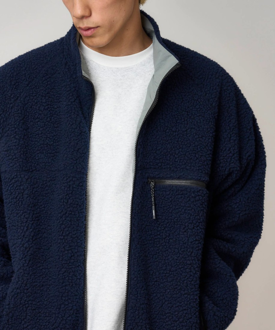 Gramicci Reversible Sherpa Jacket Navy / Grey UNISEX Gramicci