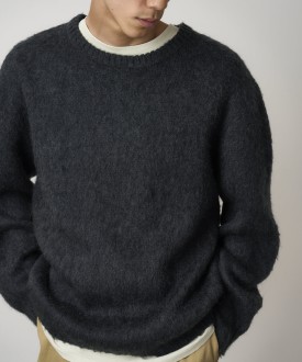 Gramicci Mohair Sweater Charcoal UNISEX Gramicci