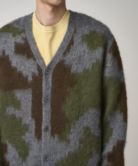 Gramicci Mohair Cardigan Jungle Digi Camo UNISEX Gramicci