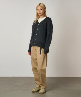 Gramicci Mohair Cardigan Charcoal UNISEX Gramicci