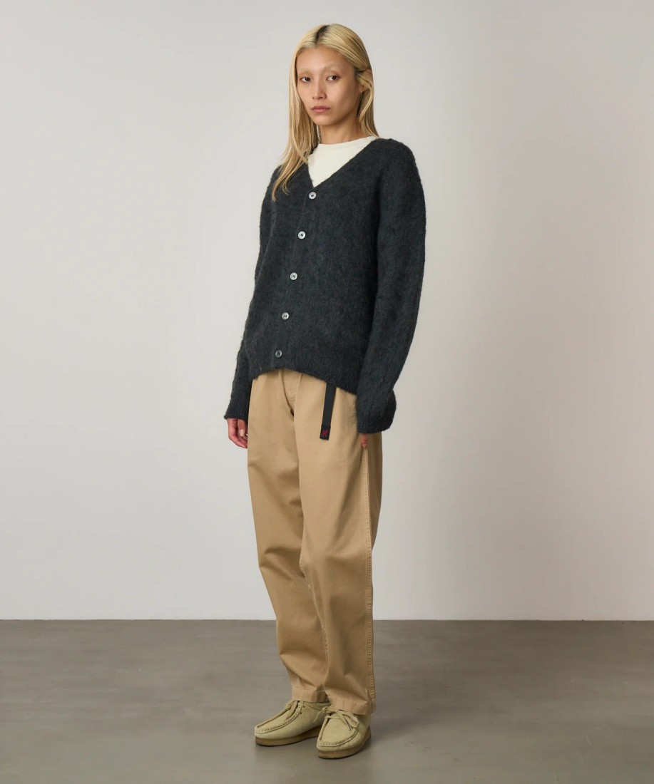 Gramicci Mohair Cardigan Charcoal UNISEX Gramicci