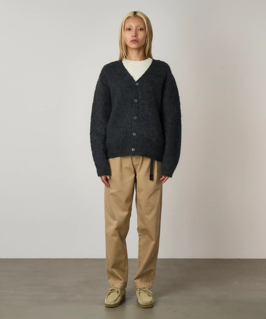 Gramicci Mohair Cardigan Charcoal UNISEX Gramicci