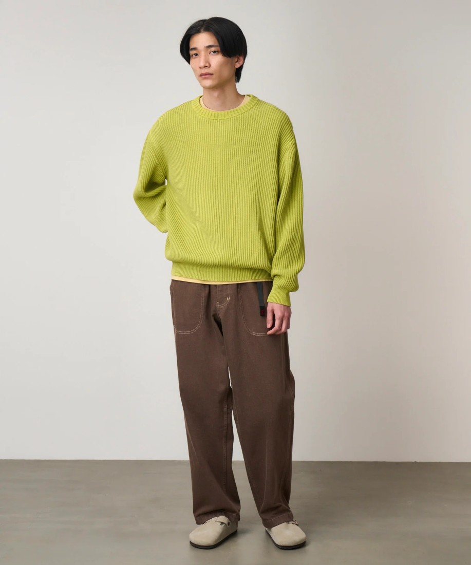 Gramicci Cotton Knit Sweater Mist Green UNISEX Gramicci