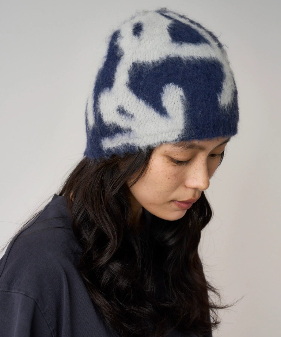 Gramicci Mohair Burly Runningman Beanie Midnight UNISEX