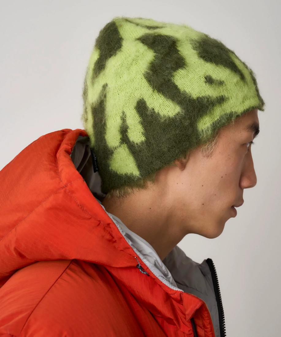 Gramicci Mohair Burly Runningman Beanie Chartreuse UNISEX