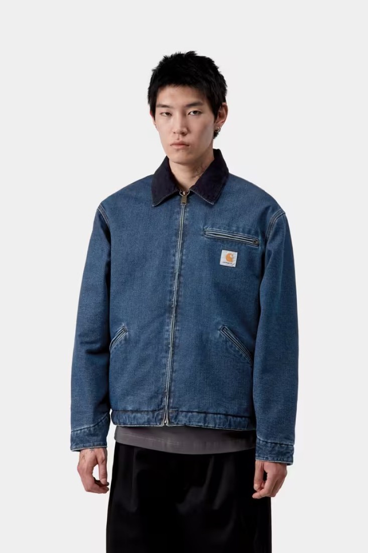 OG Detroit Jacket Blue / Dark Navy Stone Wash Carhartt Wip