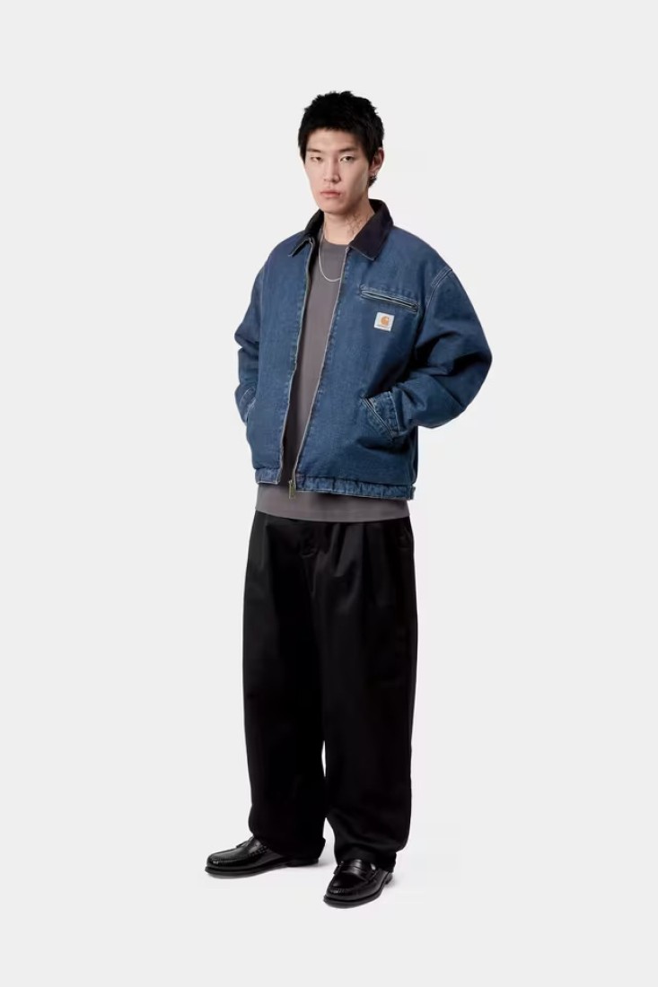 OG Detroit Jacket Blue / Dark Navy Stone Wash Carhartt Wip