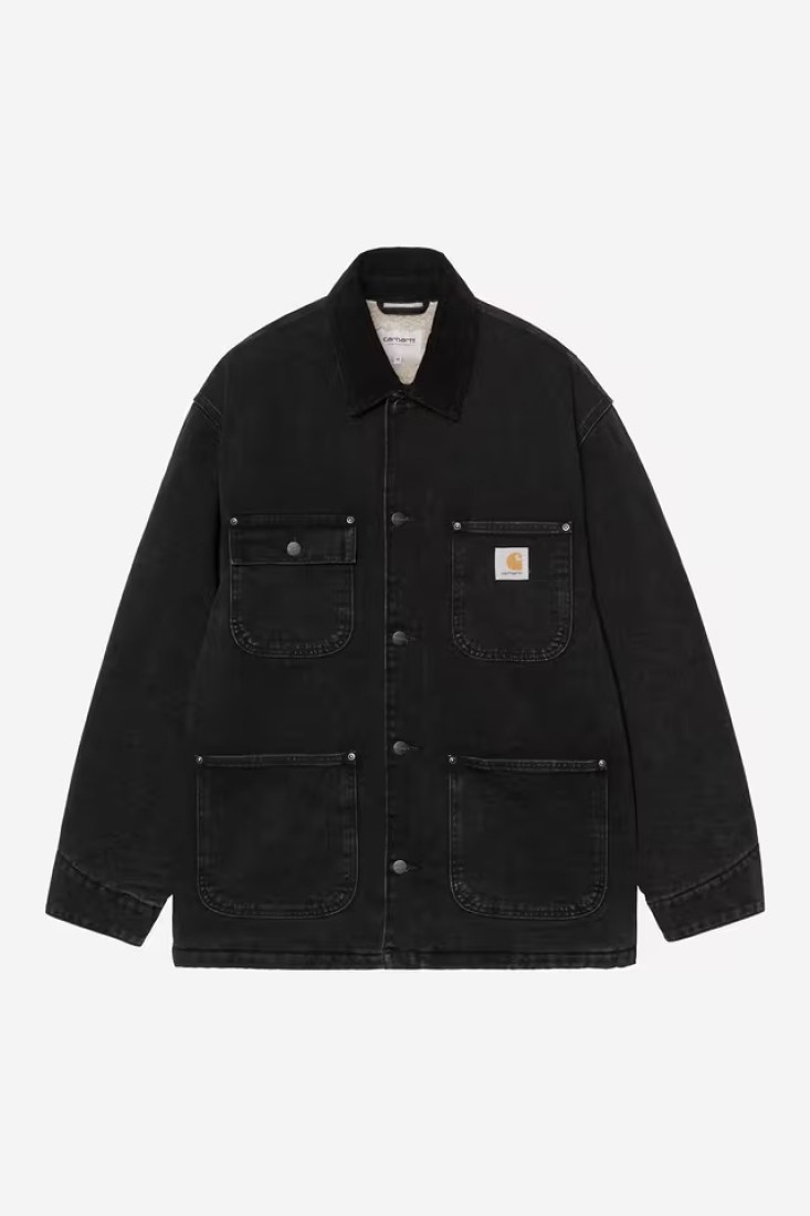 OG Chore Coat Black / Black Stone Washed Carhartt WIP