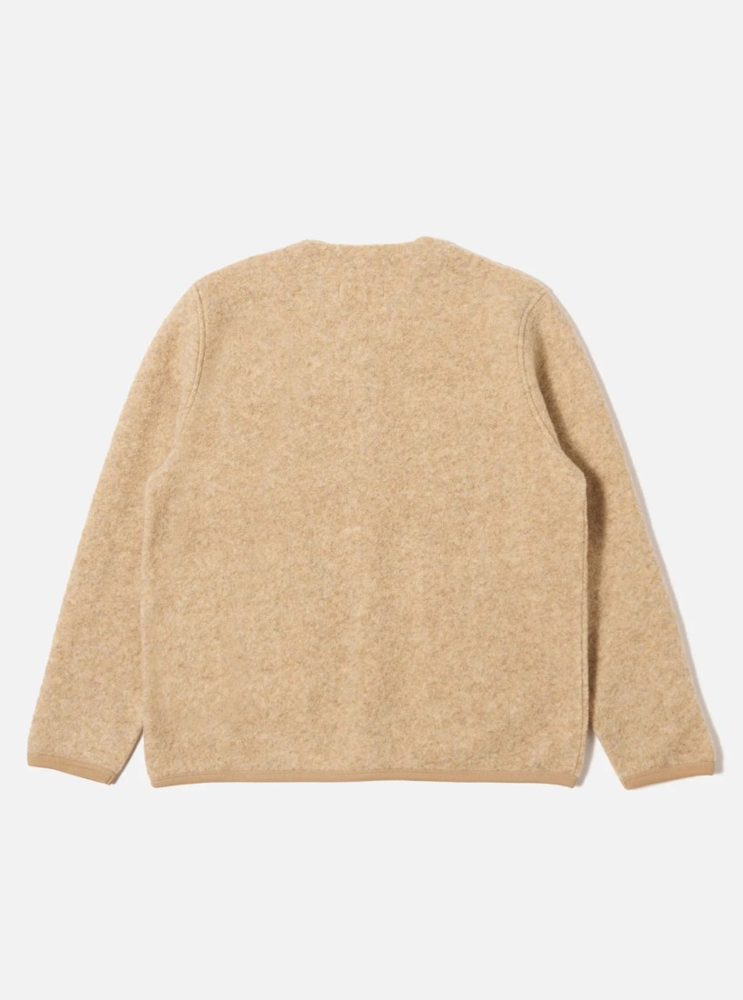 Fawn Wool Fleece Cardigan Universal Works