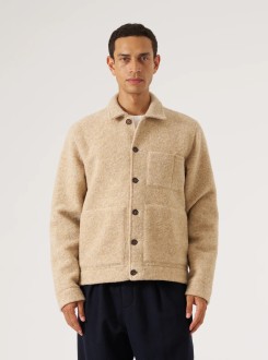 Fawn Wool Fleece Uniform Jacket Universal Works