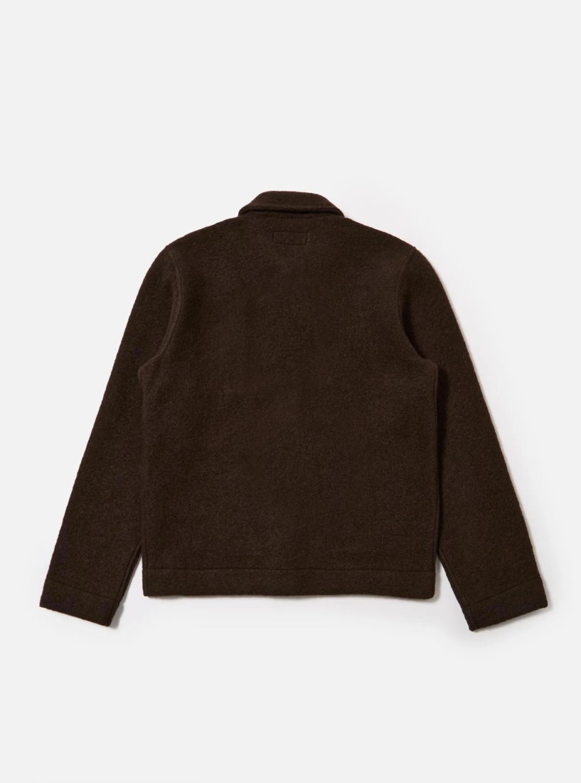 Brown Wool Fleece Uniform Jacket Universal Works