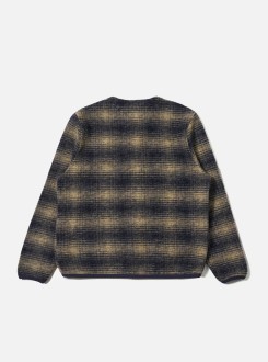 Navy Uist Fleece Cardigan Universal Works